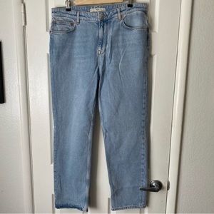 Mango Man Hillary Loose Fit Light Wash Jeans 32